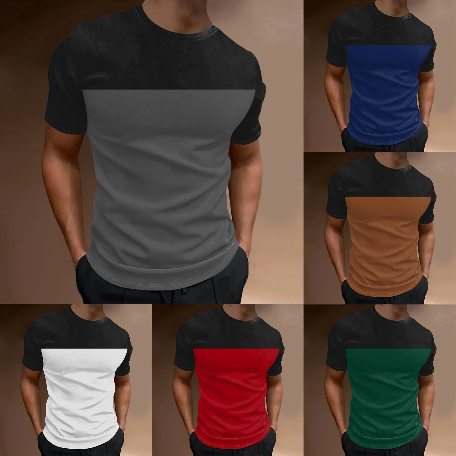 

Футболка мужская с коротким рукавом, удобная дышащая Пляжная футболка для отдыха и спорта, в полоску, на весну и лето