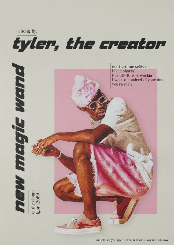Hip Hop Rapper Singer Tyler-The Creator New Magic Wand Music Album