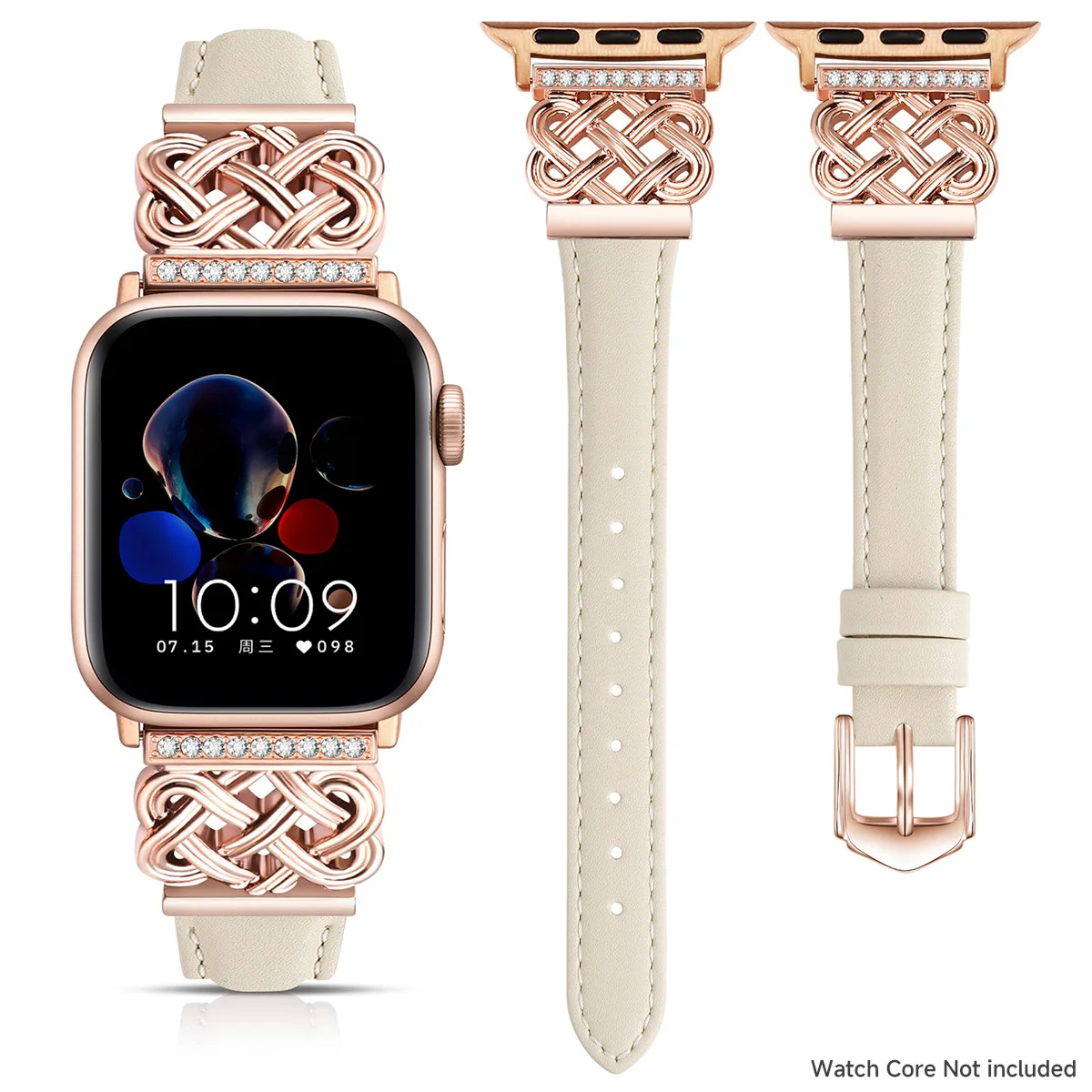 Elegant Leather Watch Strap for Women - Premium iWatch Accessory Collection