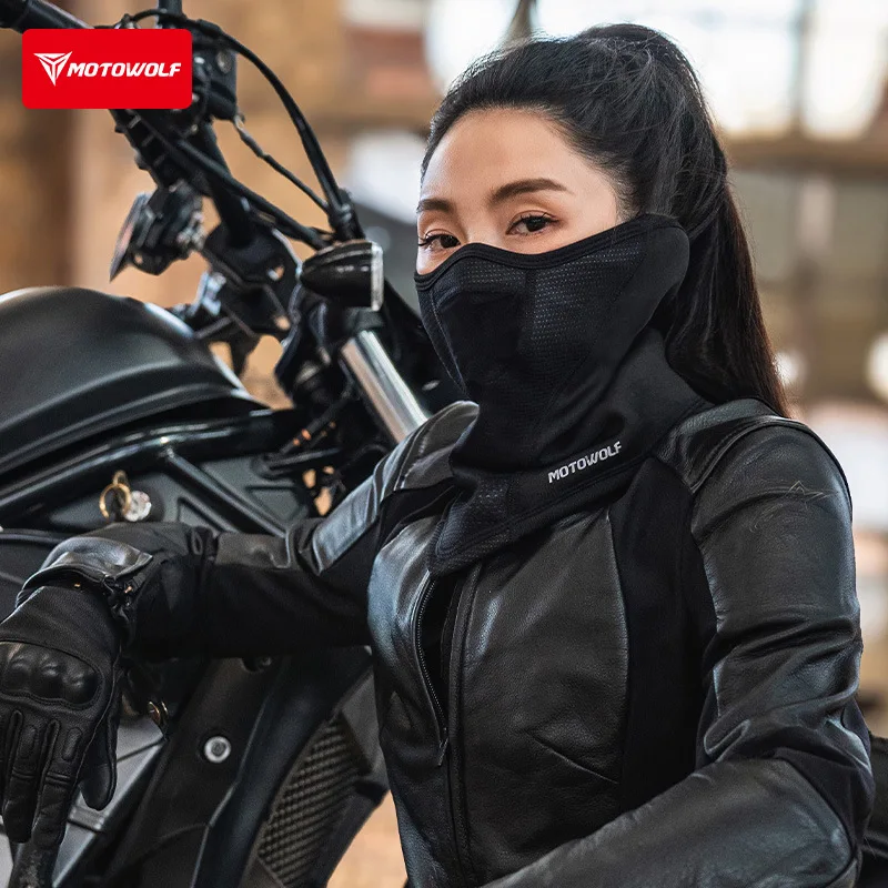 모토울프 오토바이 발라클라바 넥 게이터 보온 플리스 겨울 방한 방풍 마스크 통기성 스노보드 스키 워머
