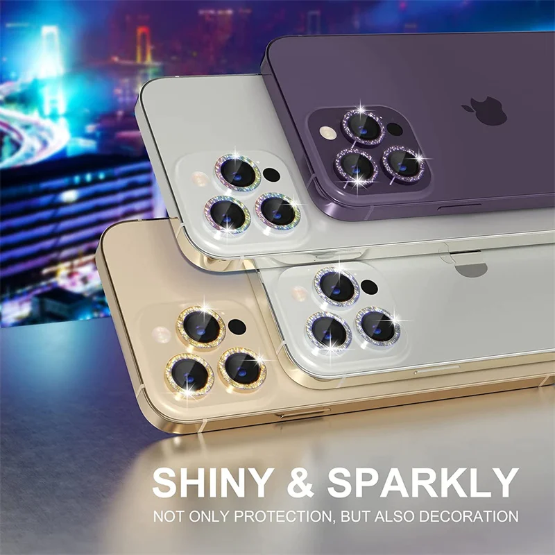 金属ガラスカメラレンズプロテクターケース IPhone 13 11 14 Pro