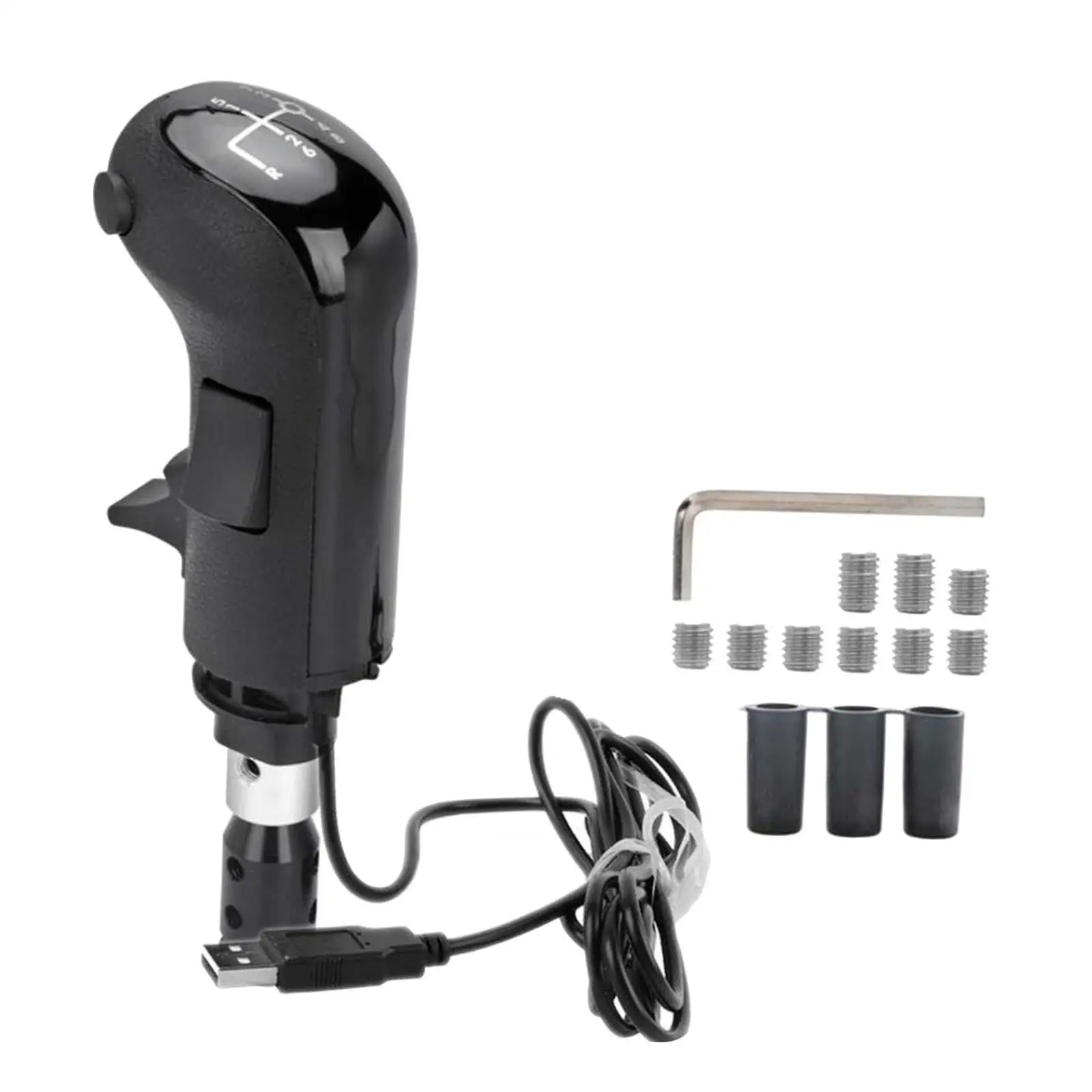 

USB Racing Simulator Shifter Gearshift Knob Black for G29 G27 G25