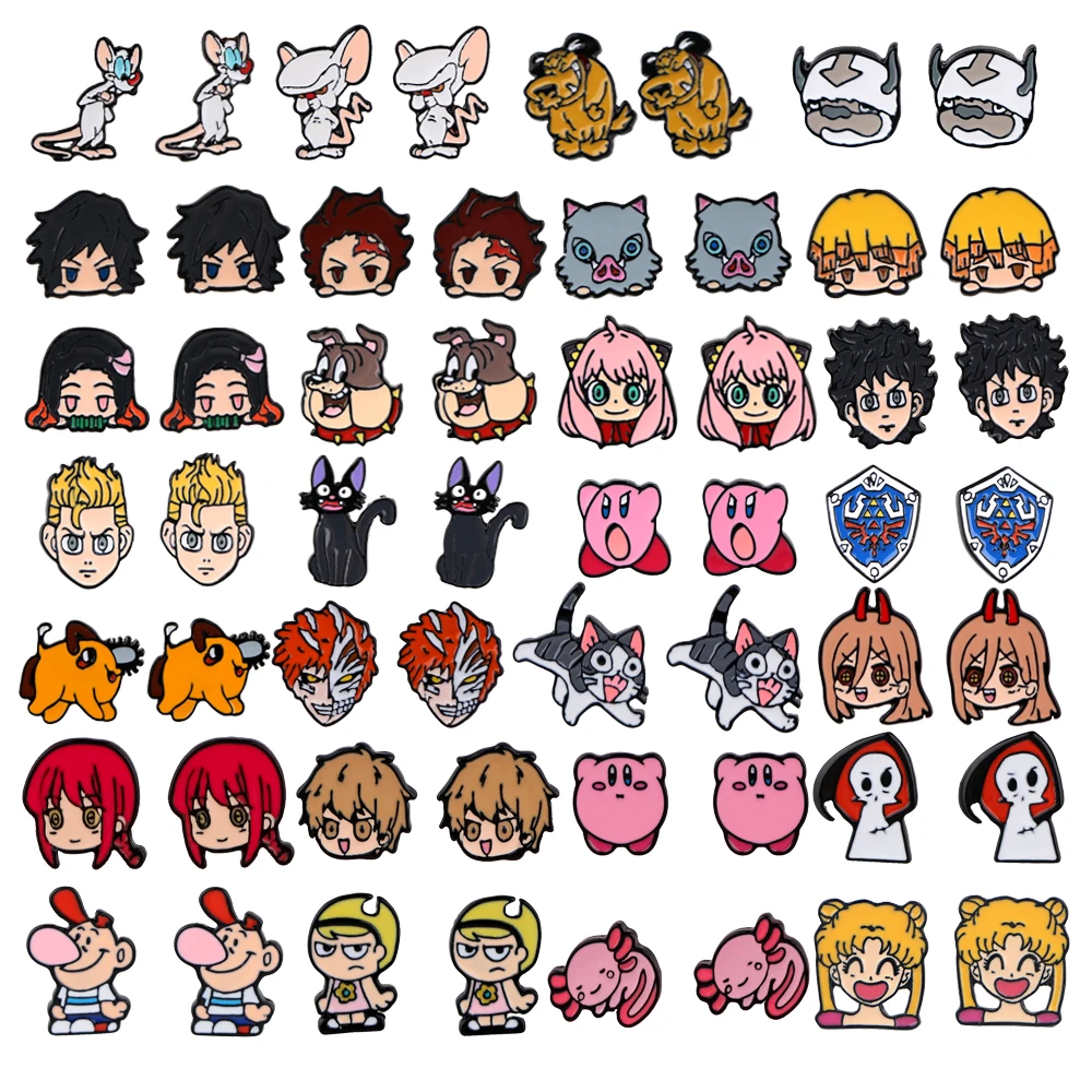 

Cute Anime Chainsaw Man Anya Enamel Earings for Girls Women Mouse Stud Earring Stainless Steel Earring Jewelry Accessories Gifts
