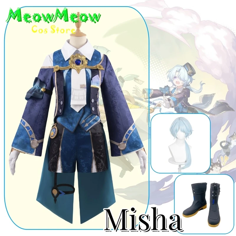 

Misha Anime Game Honkai: Star Rail Cosplay Costume Clothes Wig Shoes Uniform Cosplay Penacony Daydream Hotel Halloween Party