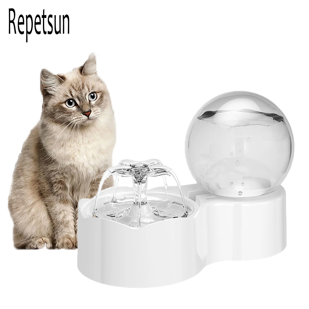2.3l Automatic Cat Water Fountain With Faucet Dog Water Dispenser