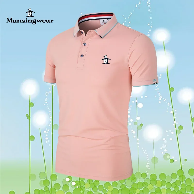 Munsing Wear Men's Summer Polo Fashion Sports Leisure Golf Clothing polo shirt