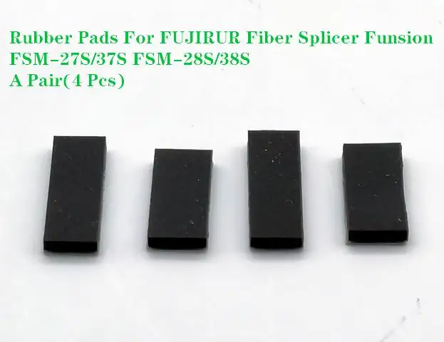 Rubber Pads For Fujikura Fiber Fusion Splicer FSM-27S/37S FSM-28S/38S Fiber holder Rubber Pressure Pad Parts  A Pair