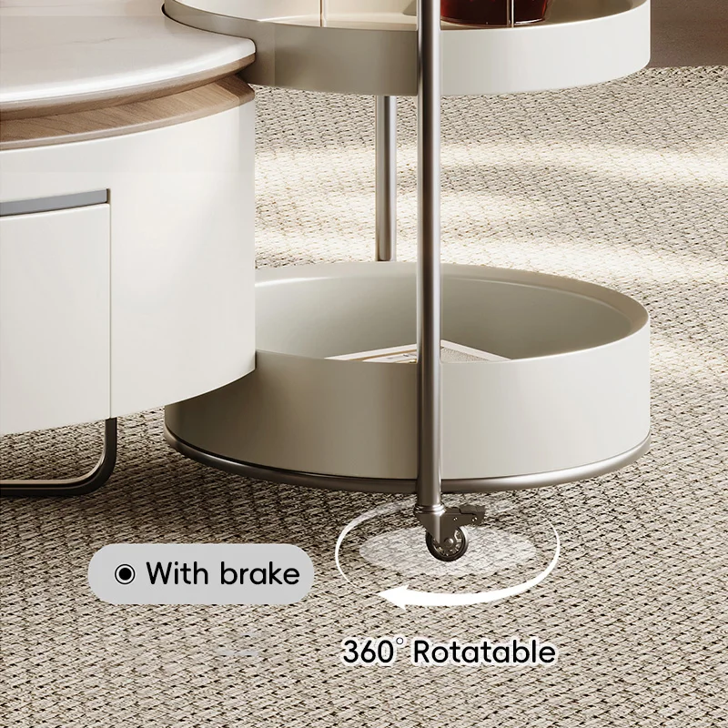 Luxury Round Coffee Table Set 4