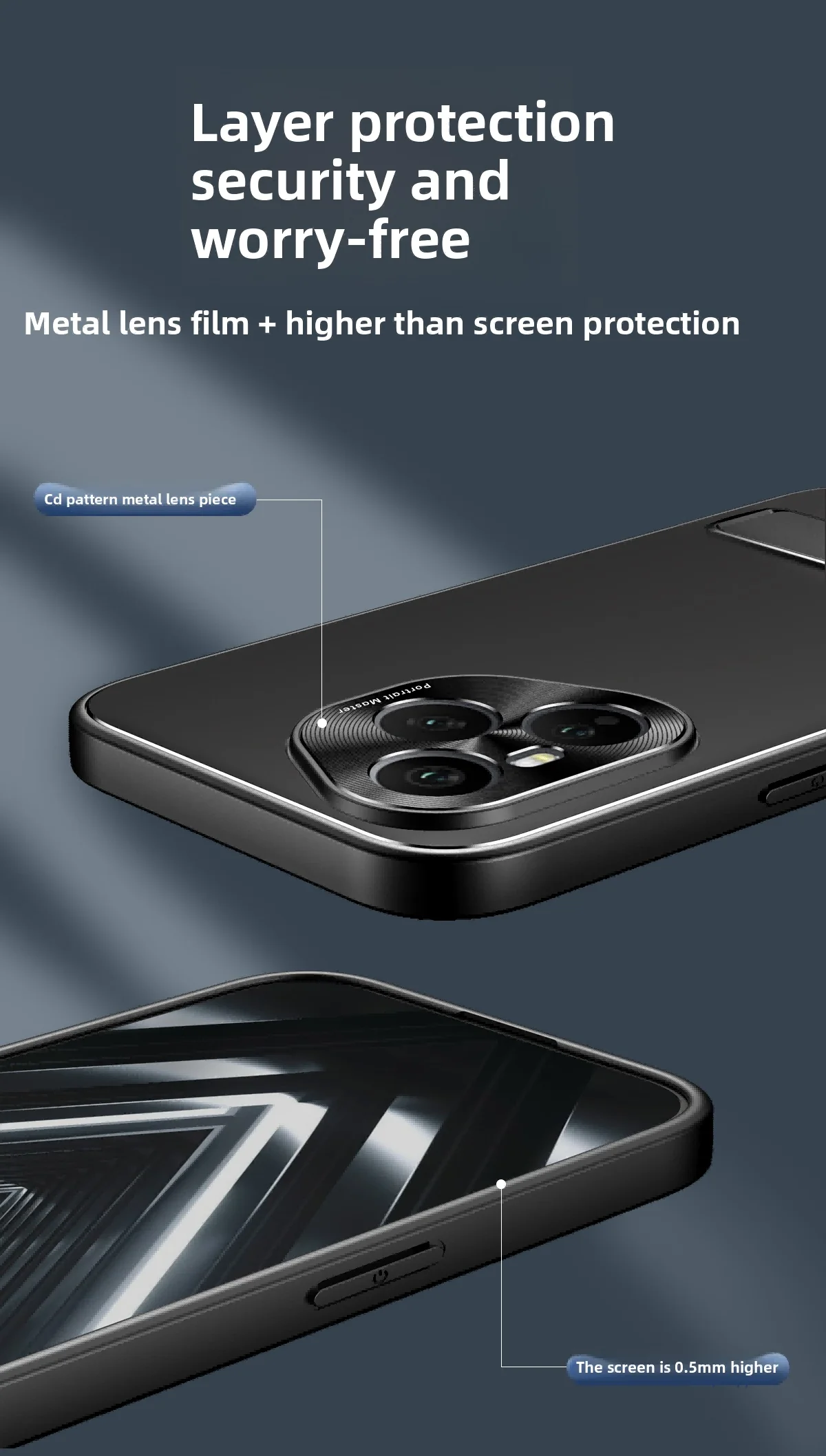 Huawei Honor 400 Pro Protective Matte Hard Case with Stand