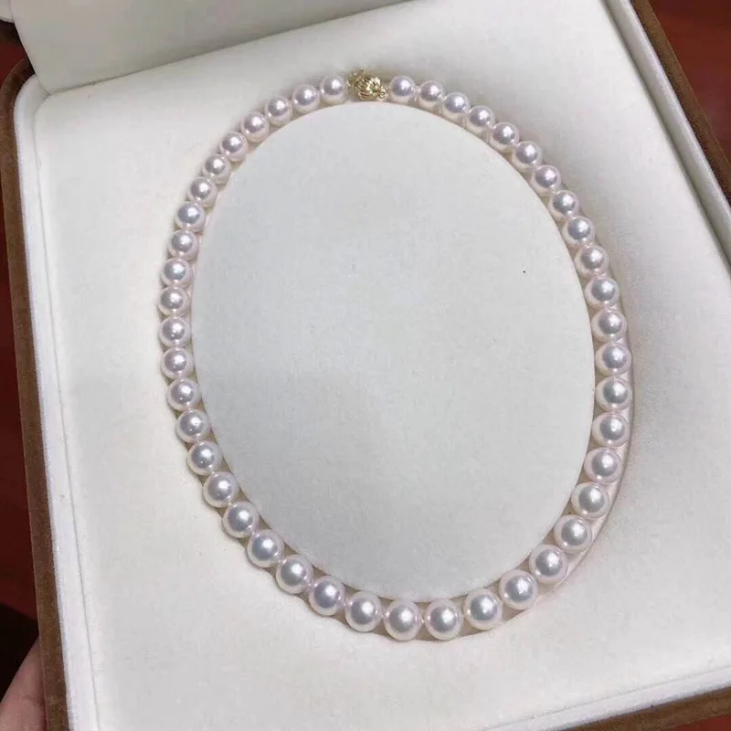 

Natural 10-11mm Pearl Necklace Sea White Pearl Fashion Wedding Jewelry Gifts for Women 925 Sterling Silver