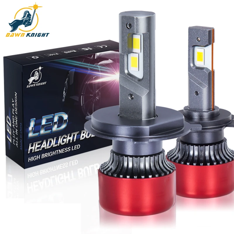 Dawnknight 車のヘッドライト電球,LEDヘッドライト電球,4300k h7 h4 h8 h11 3000k,hb3 9005 hb4 9006  9012,2個|車のヘッドライトの球 (LED)| - AliExpress