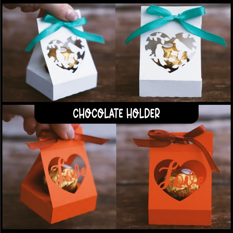 Scatola borsa regalo feltro gatti San Valentino contenitore a cestino