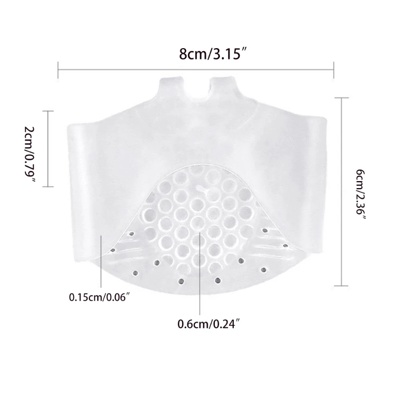 1 Pair Silicone Honeycomb Forefoot Pads Metatarsal Foot Cushions High Heel Inserts Support Insoles Prevent Blister Toe