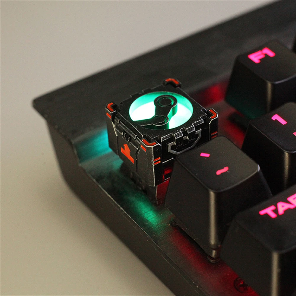 Tampa Chave Teclados Mecânicos Keycap Personalidade Modelagem Vapor Luz Transmissão Resina Cereja mx Axis Keycaps r4 Altura