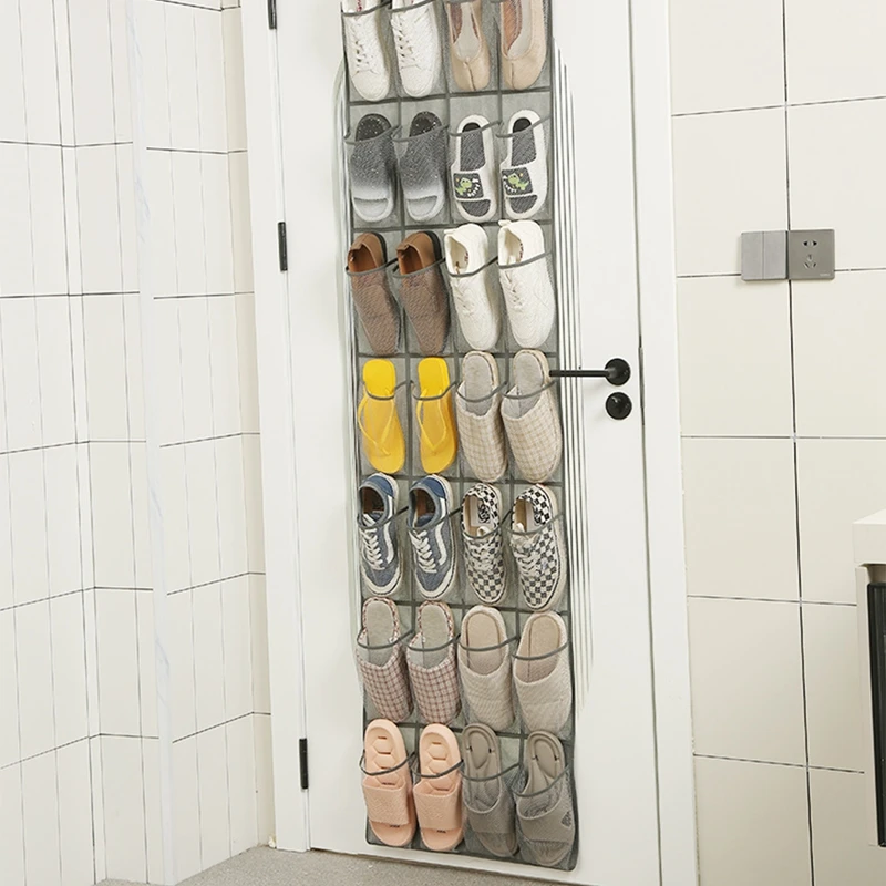 28 Grids Pockets Hanging Door Storage for Closet Multi Functional Toys Snack Underwear Shoes Storage Non-woven Fabric Organiser 2