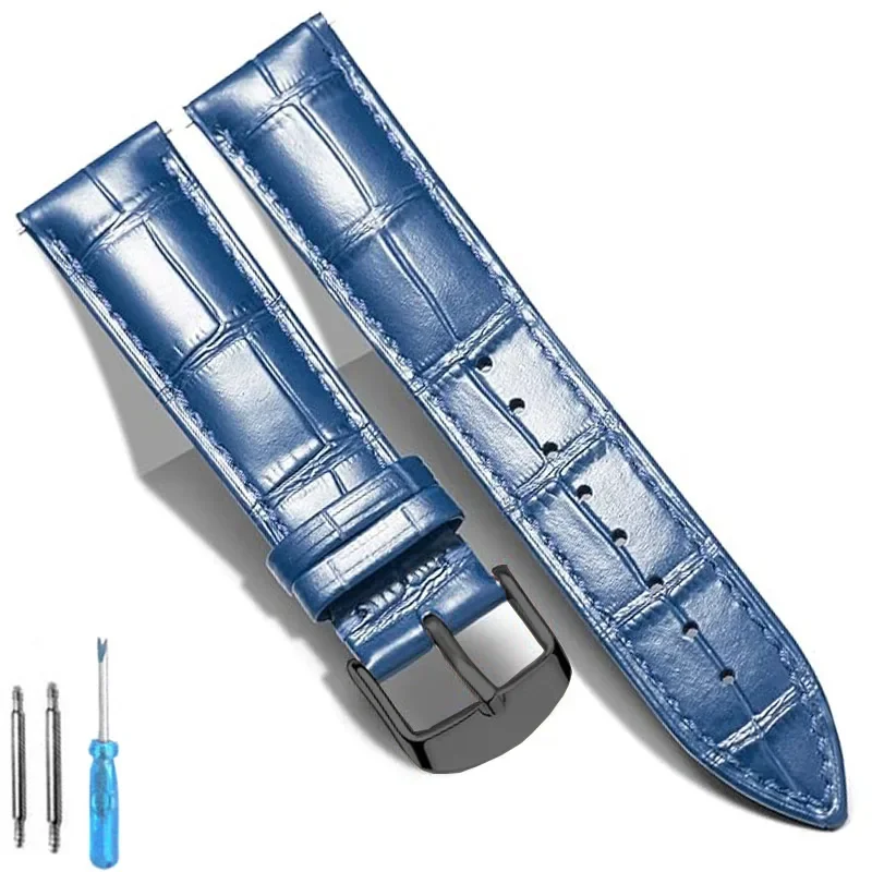 Elegant Genuine Calfskin Leather Watch Band Replacement Strap