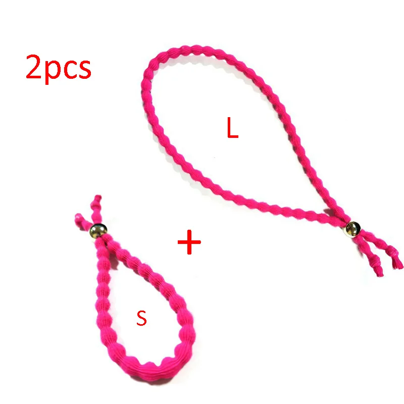 Beads Sliding Elastic Hair Bands Adjustable Lazy Hair Rope Long Lasting Continuous Ponytail Holder Adjustable Thick Hair Ring flapper headband Hair Accessories