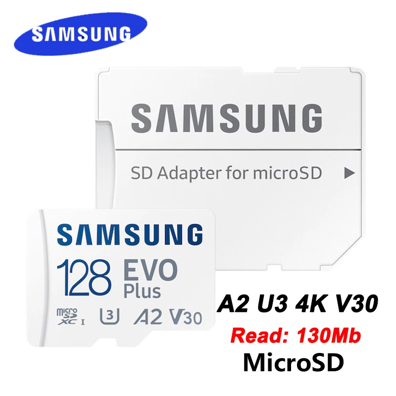 SAMSUNG Micro SD Card EVO Plus Flash Memory Card Class 10 UHS-I High Speed 130MB/S 5