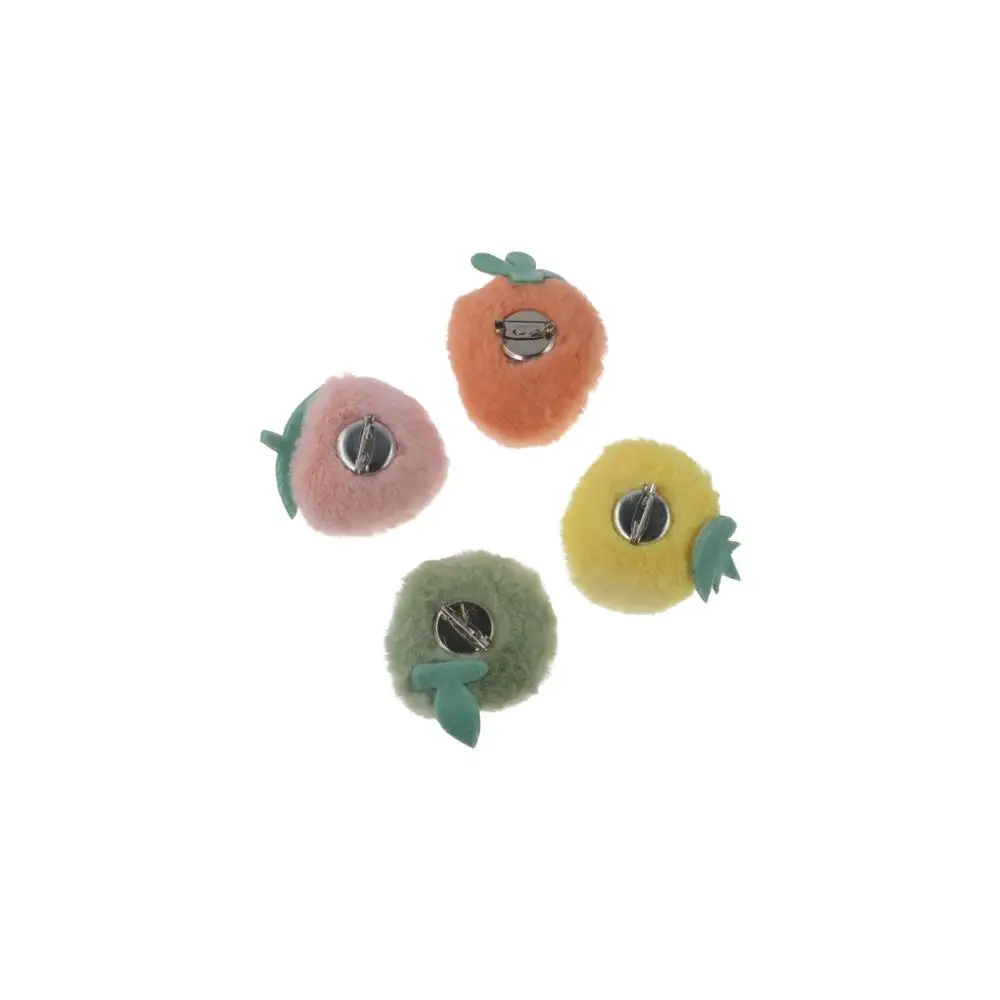 Personalities Hand-sewn Cute Fruit Plush Brooch Cloth Strawberry Avocado Fruit Decoration Gift