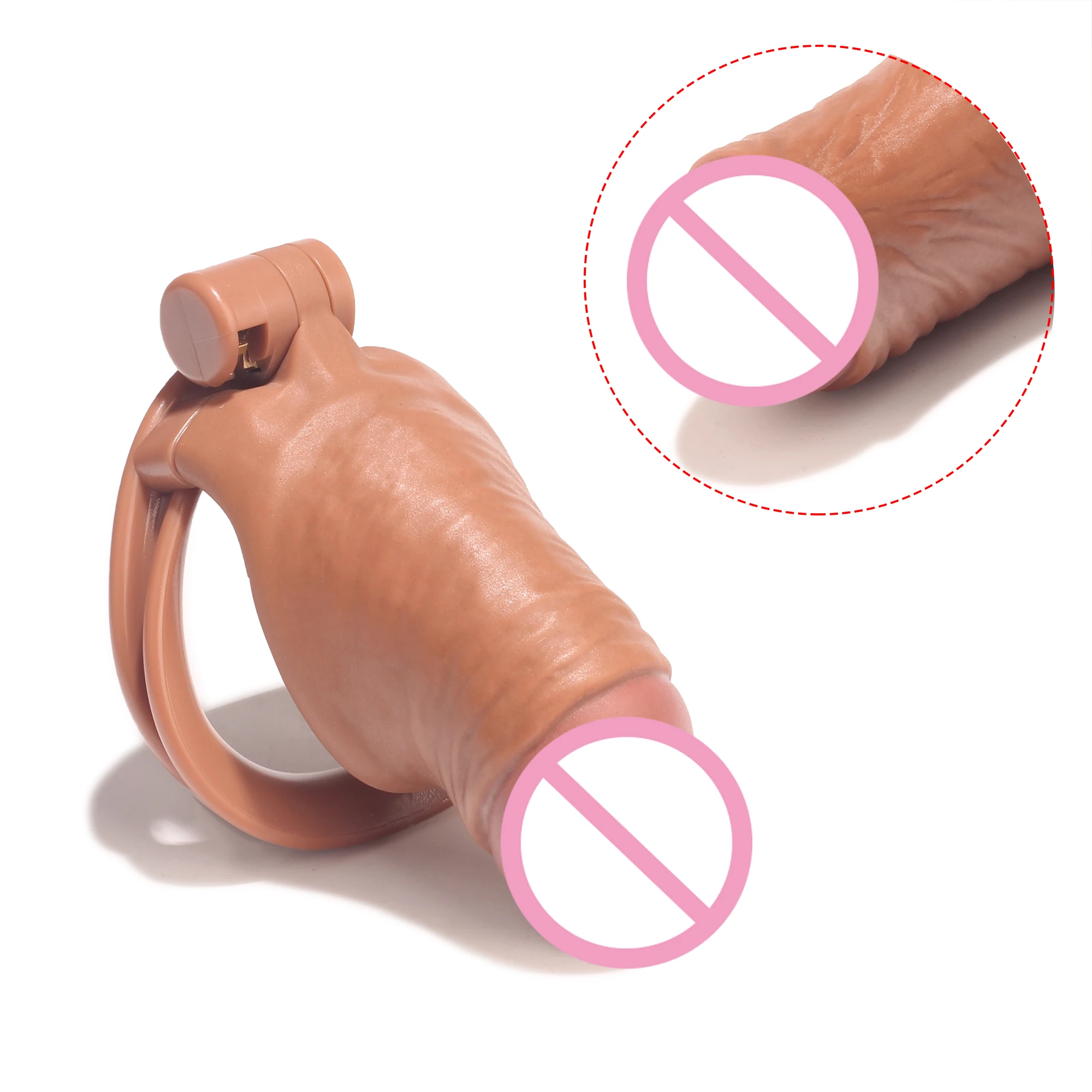 Utdisguise Ultra Male Realistic CB Cock Cage Penis Chastity Lock Penis Bondage Abstinence Anti-Cheating Adult Sex Toys penis chastity cage chastity lock sex toy