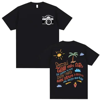 Bad Bunny Debi Tirar Mas Photo DTMF Album T-shirt Women's Harajuku Style Short Sleeved Casual T-shirt 1