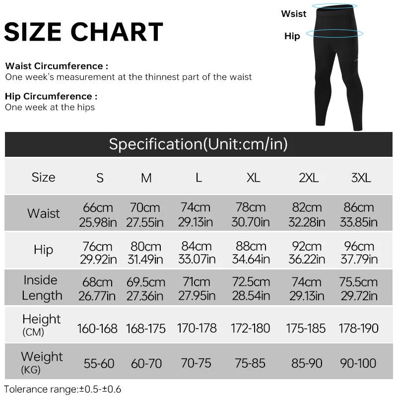 X-TIGER Cycling Pants with Back Pocket 5D Gel Padded Men Fleece Sports Warm Long Pants MTB Road Ski Motorcycle Bike cycling tights cycling leg sleeves
