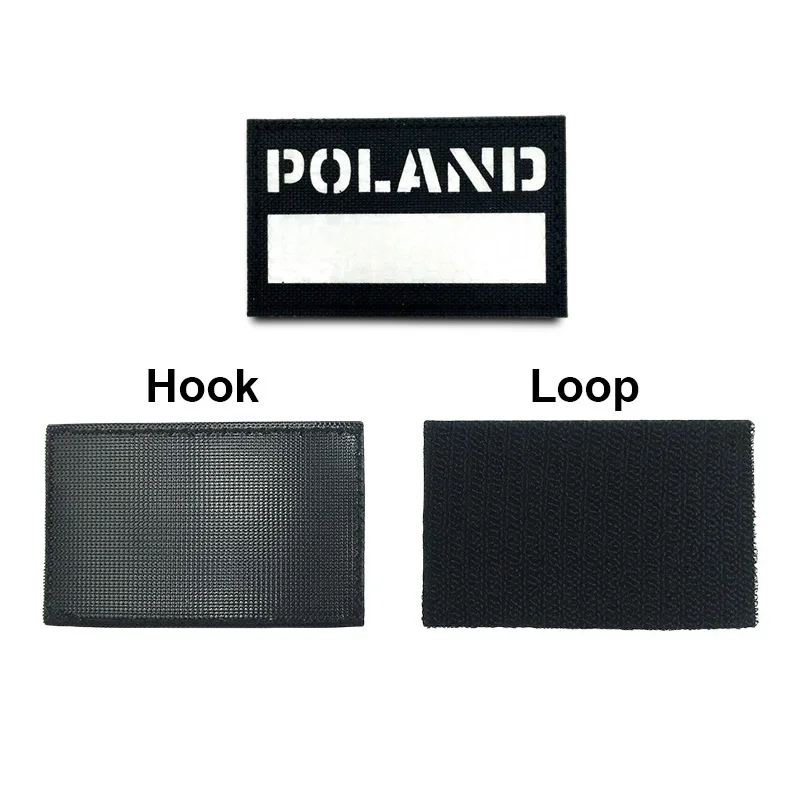 3D Tactical Patches IR Reflective Badge On Backpack Vest Clothing Laser Cutting Emblemen Hook And Loop Outdoor Equipment