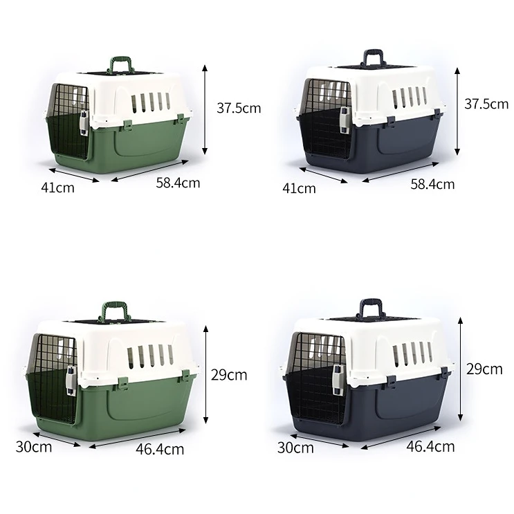 Pet Transport Carrying Box Dog Travel Bag Airline Approved Handbag Dog Pet Air Box Consignment Plastic Cat Air
