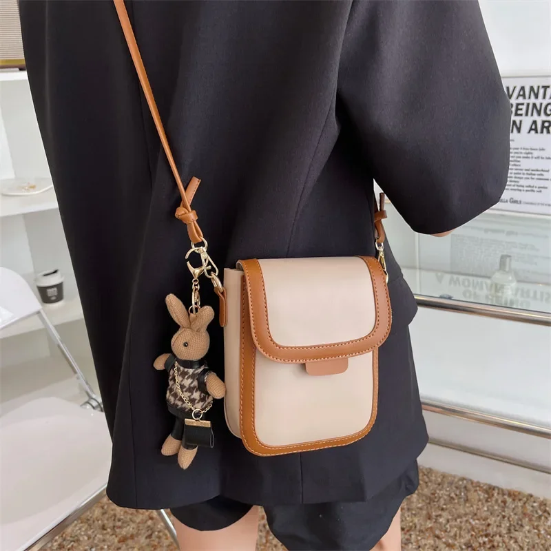 

New Fashion Trend Women's Crossbody Bag Key Change Single Shoulder Bag Mini Portable Phone Bag
