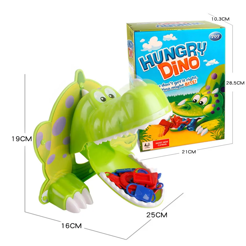 Creative Hungry Dino Mouth Dentist Bite Board Game Funny Parent-child Interactive Toy Children Educational Toy 3