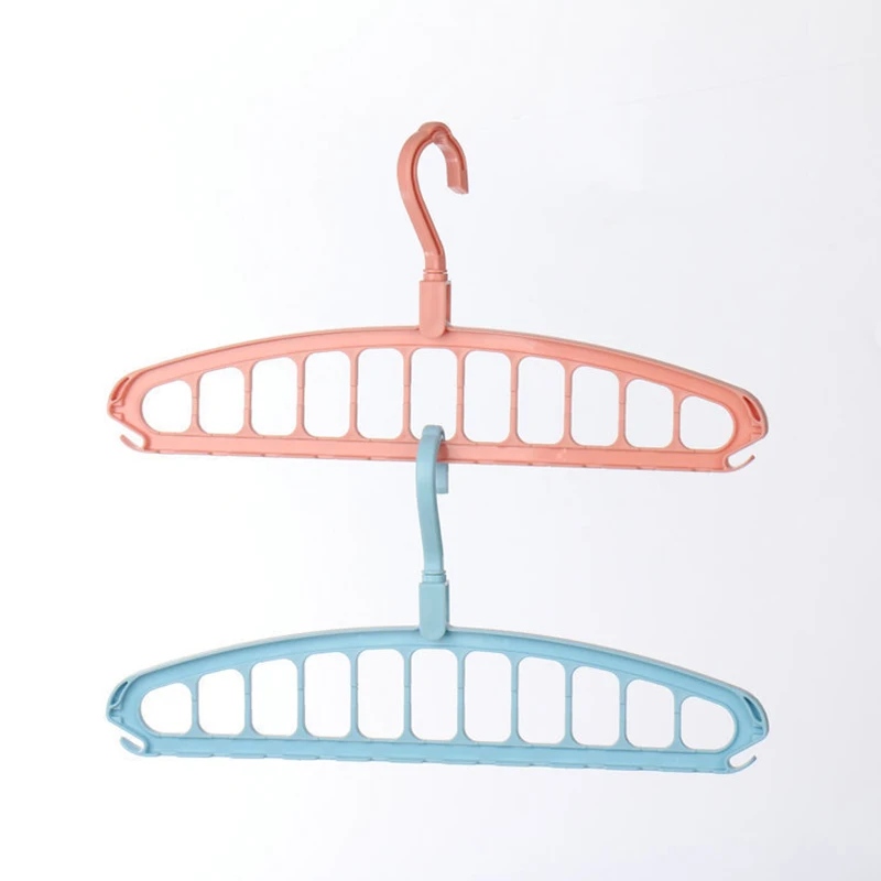 1PC Multi-Functional Rotating Clothes Rack Student Dormitory Home Non-Slip Folding Clothes Rack 11-Hole Clothes Storage Device