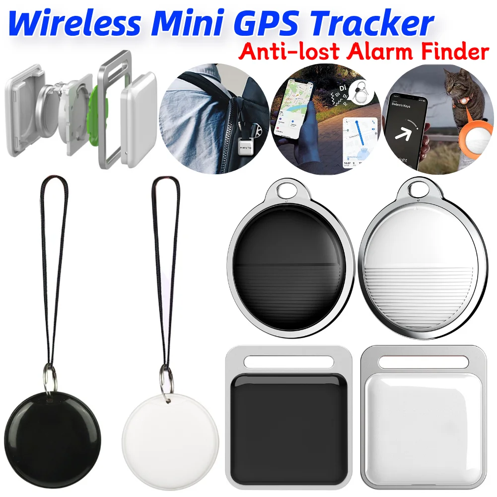 GPS Tracker Anti-lost Alarm Key Bag Wallet Finder APP GPS Record Smart Tag Bluetooth-compatible for iPhone/Android