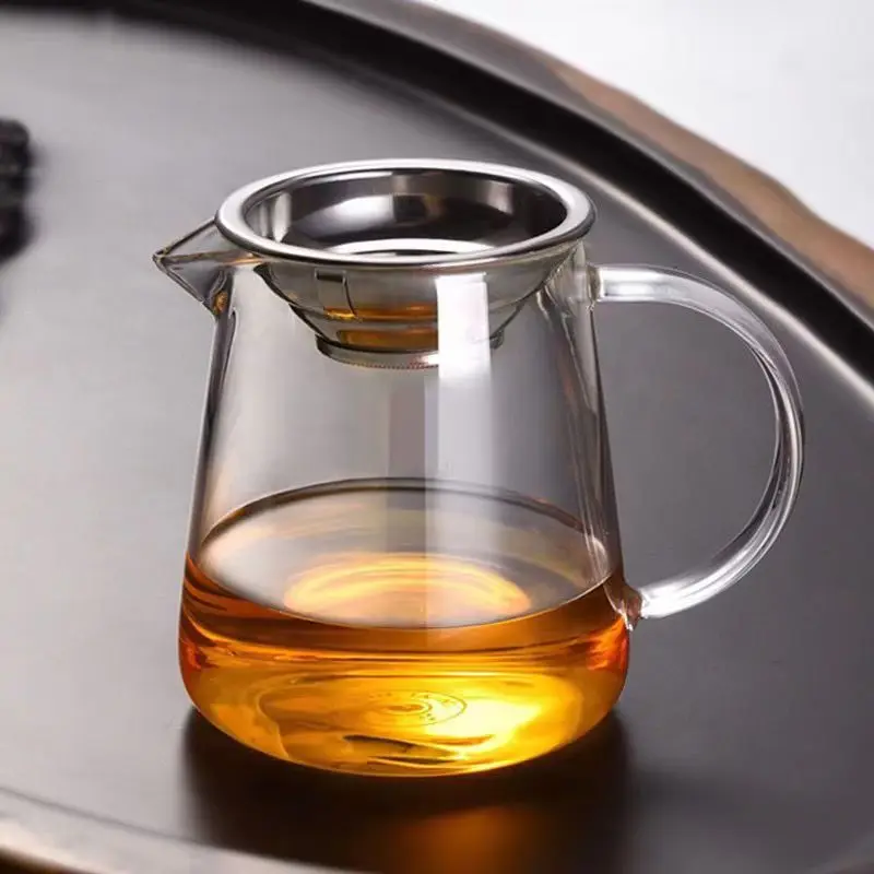Glass Teapot Heat-resisting clear glass tea pot fair cup cha hai handmade kung fu tea cups teaset