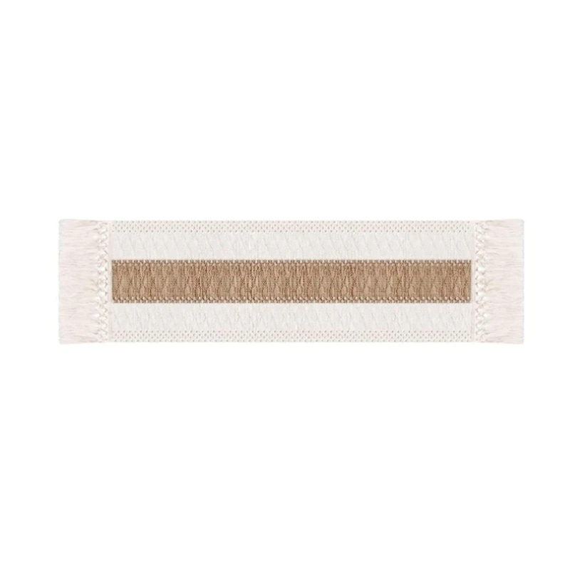 

Farmhouse Macrame Table Runner With Tassels Table Long Tablecloth Tea Table Towel