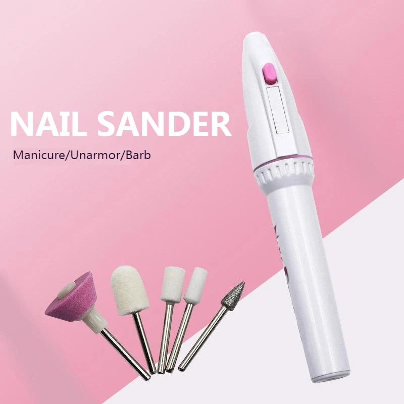 

5 In 1 Professional MINI Electric Nail Drill Kit Nail Polisher Strong Nail Files Manicure Pedicure Grinding Polishing Machine