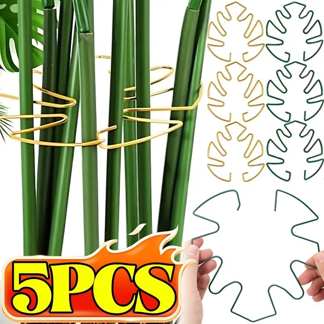 ที่ค้ำต้นไม้โลหะปรับได้ 5/1 ชิ้น สำหรับพยุงกิ่งไม้เลื้อย ต้นมอนสเตอร่า  แบบหนีบ  สำหรับปลูกในบ้านและสวน 1