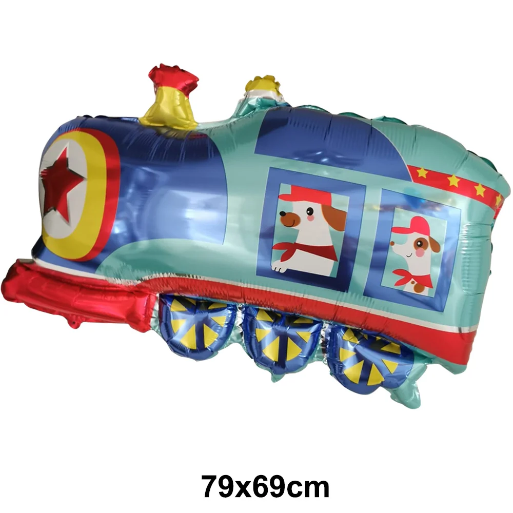 Decorazioni Per Festa Compleanno A Tema Treno | Palloncini Blu, Gialli, Rossi E Striscione Ferroviario