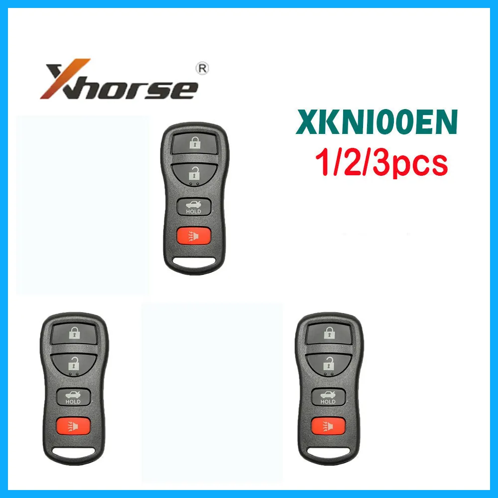 

1/2/3 шт. Xhorse 4 кнопки Автомобильный Дистанционный ключ XKNI00EN Универсальный проводной дистанционный ключ для Nissan VVDI мини-ключ инструмент VVDI2 английская версия