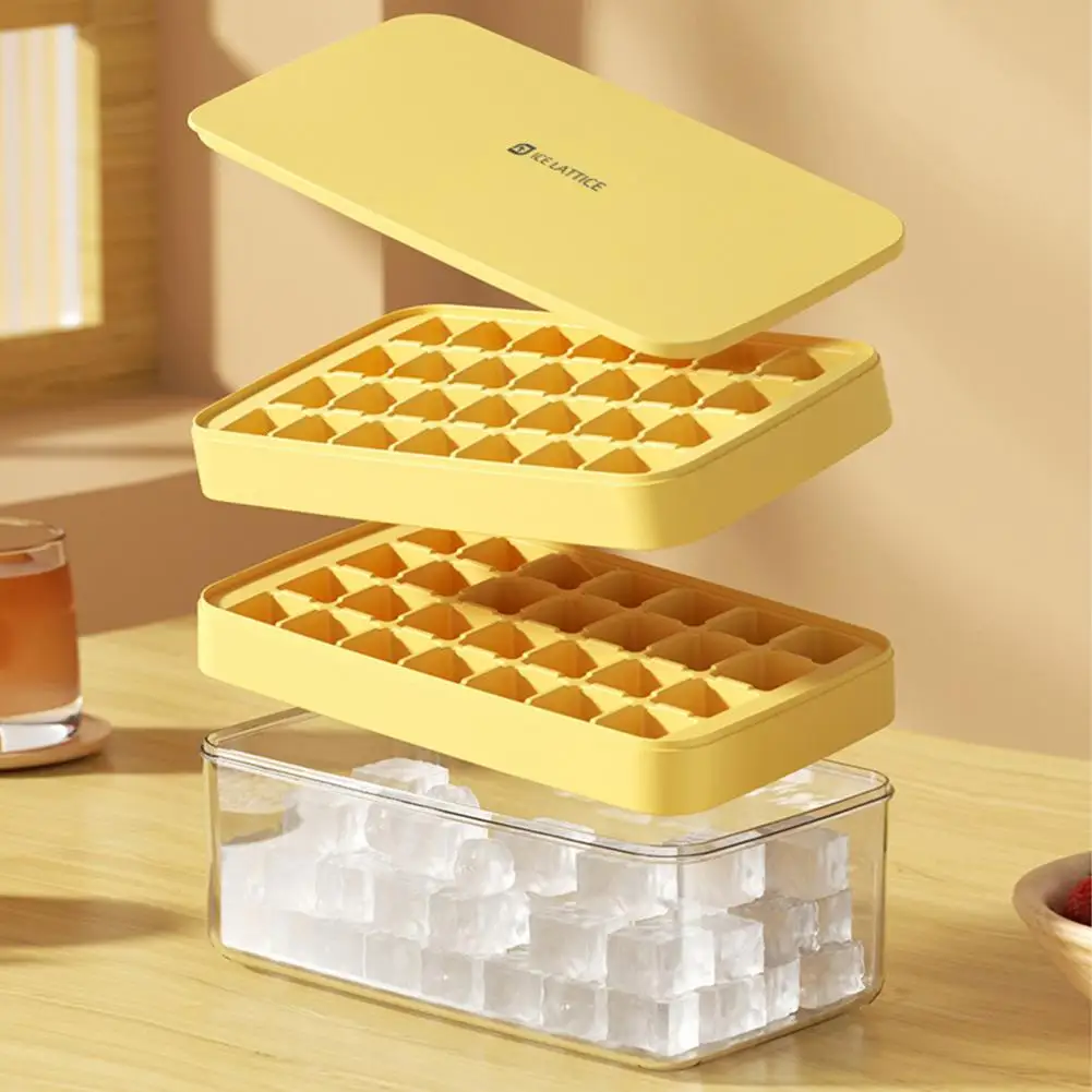 

Ice Cube Tray Anti-deform Large Capacity BPA Free Silicone Small Ice Cube Making Tray Kitchen Gadgets