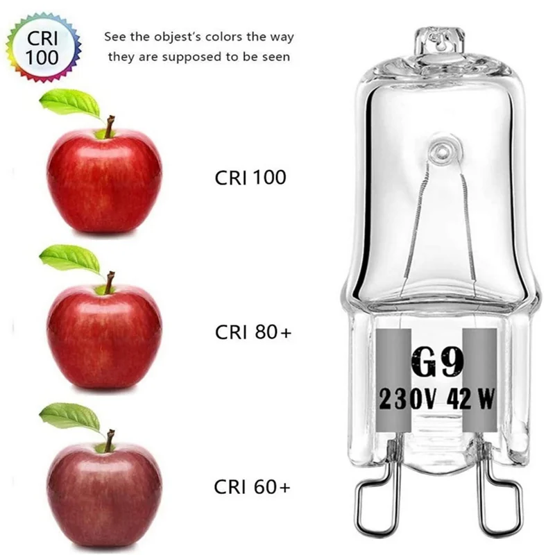 100PCS G9 230V 18W 20W 25W 33W 40W LED 램프 전구 삽입 구슬 크리스탈 램프 할로겐 전구 에코 할로겐 전구 캡슐