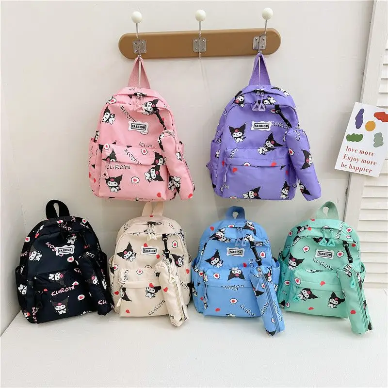 

Sanrio Hellokitty Backpack Cute Cartoon Kindergarten Kuromi Girl Mini Travel Baby Schoolbag mochilas para niñas soft small