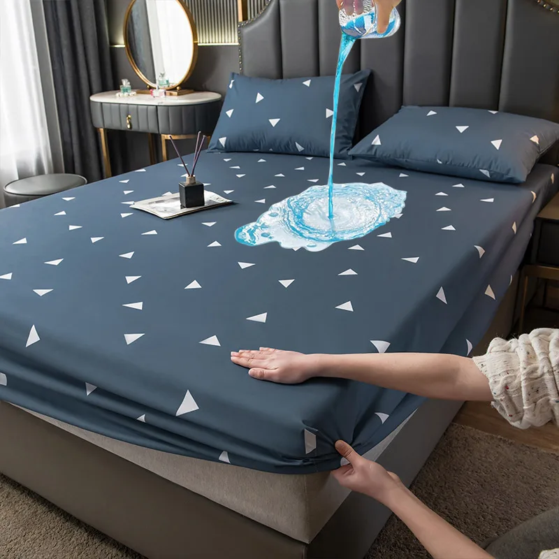 Waterproof Mattress Protector Cover Elastic Fitted Sheet Breathable Pad Bed Double Couple