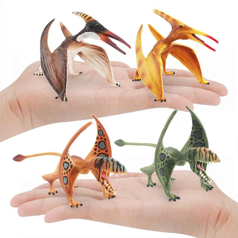 Simulation Jurassic Dinosaur World Pterosaur Pteranodon Model Action Figures Dino Miniacture Figurines For Kids Educational Toys