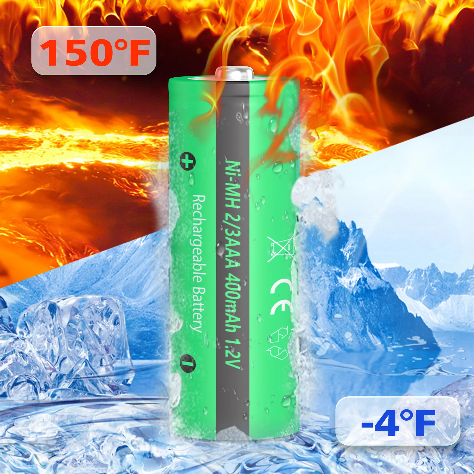 Batterie Rechargeable Solaire Piles Rechargeables Ansmann AA - 800mAh - Pour Lampes Solaires - Lot De 6 Piles NiMH Faible Décharge