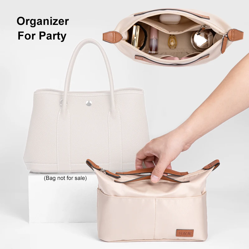 Lckaey purse organizer insert for hermes garden party 36 insert organizer  bag garden party 30 36 tote 2035beige-L : : Fashion