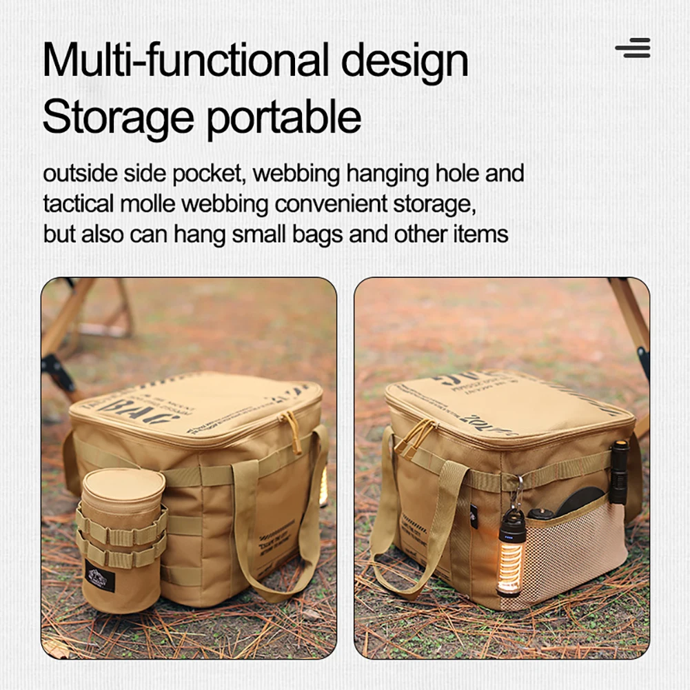 Outdoor Picnic Bag Waterproof Camping Travel Lunch Bag Thermal Cooler Lunch Box Portable Camping Food Container Storage Handbag storage bag lunch bag lunch cooler bag cooler bag camping storage bag electric lunch box