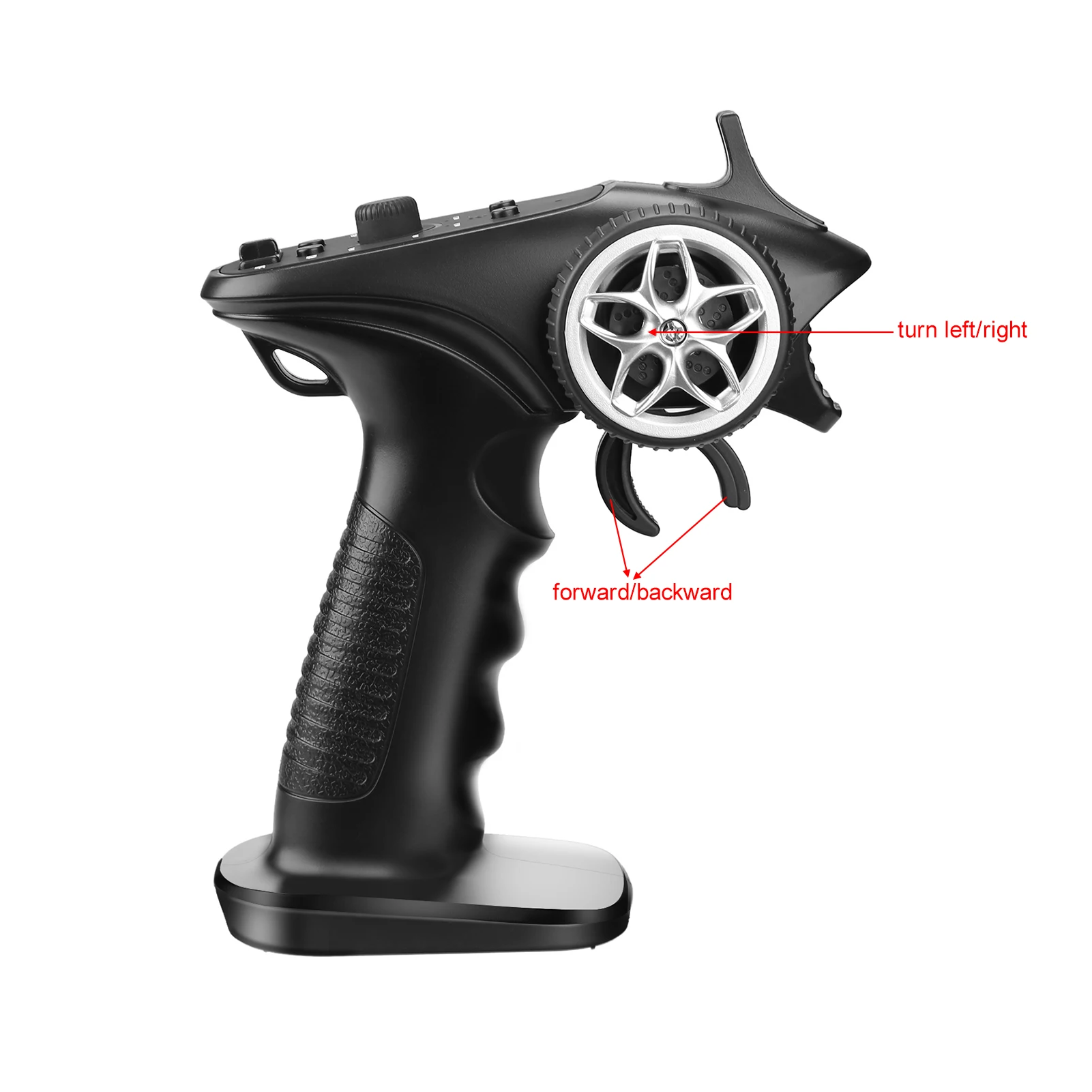 GA-4H-TX 4CH 2.4GHz Remote Controller Digital Radio Transmitter with Receiver for 1/8 1/10 1/16 1/32 RC Car Boat 4
