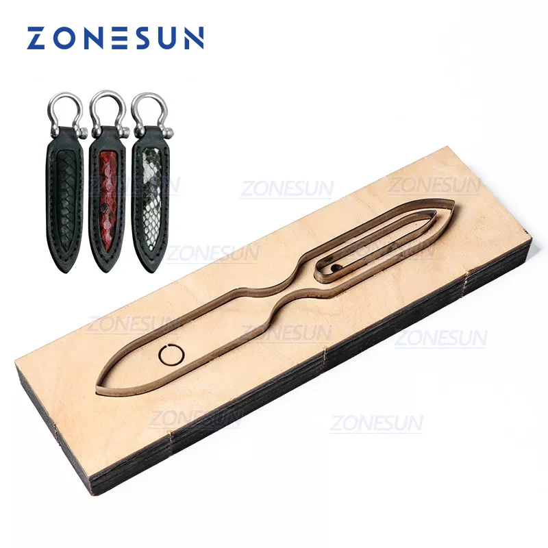 

ZONESUN S002, изготовленный на заказ кожаный брелок для ключей, высечки для ручной работы, брелок для ключей, подвесное украшение, высечка, высечка, стальной штамп
