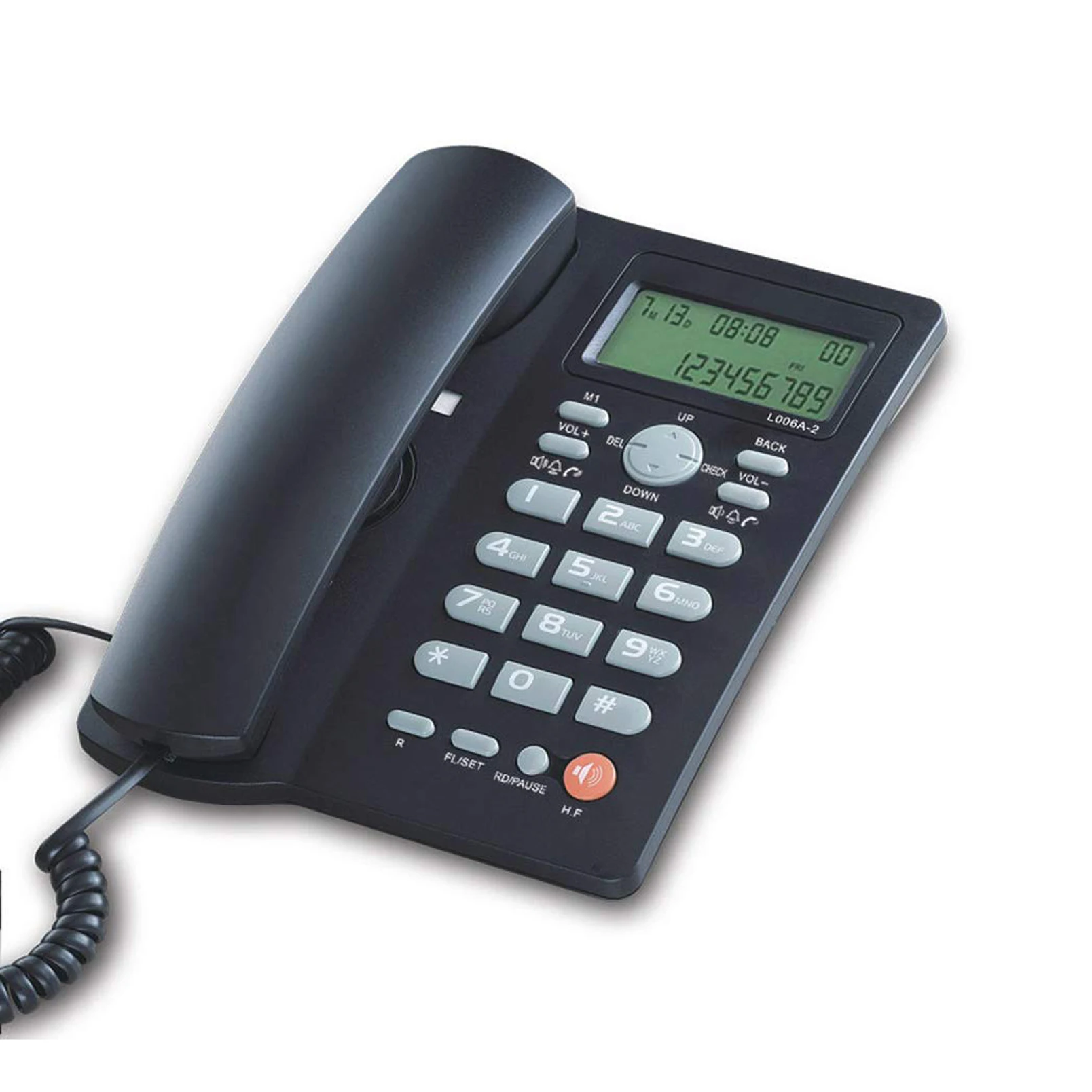 

Corded Telephone With Speaker, Wired Home Office Caller ID Telephone Fixed Landline Telephone Hands Free Home Phones