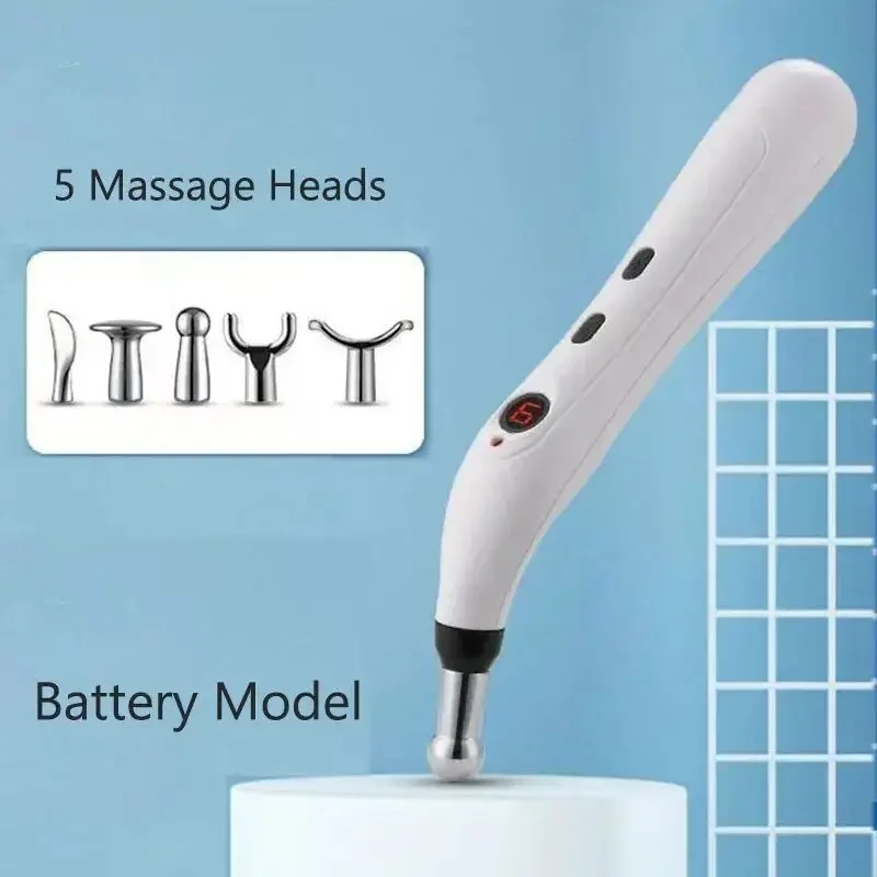 

Electric Acupoint Massage Pen for Body Back Hand Massage Press and Relax Muscles, Battery Powered